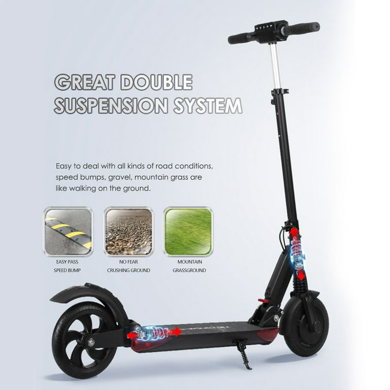 8" Folding Electric Scooter 250W 25KM Range High-Torque For Adult City Commute App Control - Walmart.com