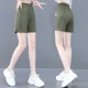 thumbnail image 3 of Pantalones cortos adelgazantes de cintura alta de algodón y licra para mujer, estilo informal, moderno, de corte en cinco minutos, versátiles, adelgazantes, 3 of 4