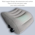 thumbnail image 4 of Presione La Almohada Lumbar Inflable, Presione La Inflación Lumbar Almohada De Apoyo De La Cintura PVC Suave Y Transpirable Y Flocado Plegable Para El Hogar, 4 of 7