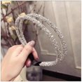 thumbnail image 5 of Diadema de cristal de dos capas para mujer, banda para el cabello, accesorios para el cabello, regalos para fiestas, juego de 4 piezas, 5 of 5