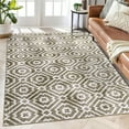 thumbnail image 2 of CAROMIO Modern Geometric Area Rug 5 x 7 Washable Rugs with Non Slip Rugs for Living Room Bedroom Rug Carpet Stain Resistant Rug, Pale Brown, 2 of 5
