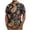 Black, variant on T-shirts for Men Short Sleeve Lapel Button Up Casual Bowling Summer Shirt Black XXL