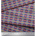 thumbnail image 3 of Soimoi Satin Silk Fabric Ogee Damask Print Fabric by The Yard 42 Inch Wide, 3 of 5