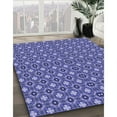 thumbnail image 3 of Ahgly Company Machine Washable Indoor Rectangle Transitional Purple Mimosa Purple Area Rugs, 8' x 10', 3 of 7