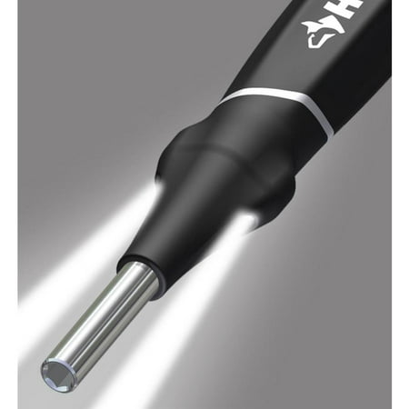 Husky 8 in1 Precision Screwdriver Set Kit Phillips Slotted Cross Flathead Bits With LED Light