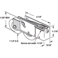 thumbnail image 2 of 1-1/4 in., Steel Ball Bearing, Plain Back Tandem Roller, 2 of 2