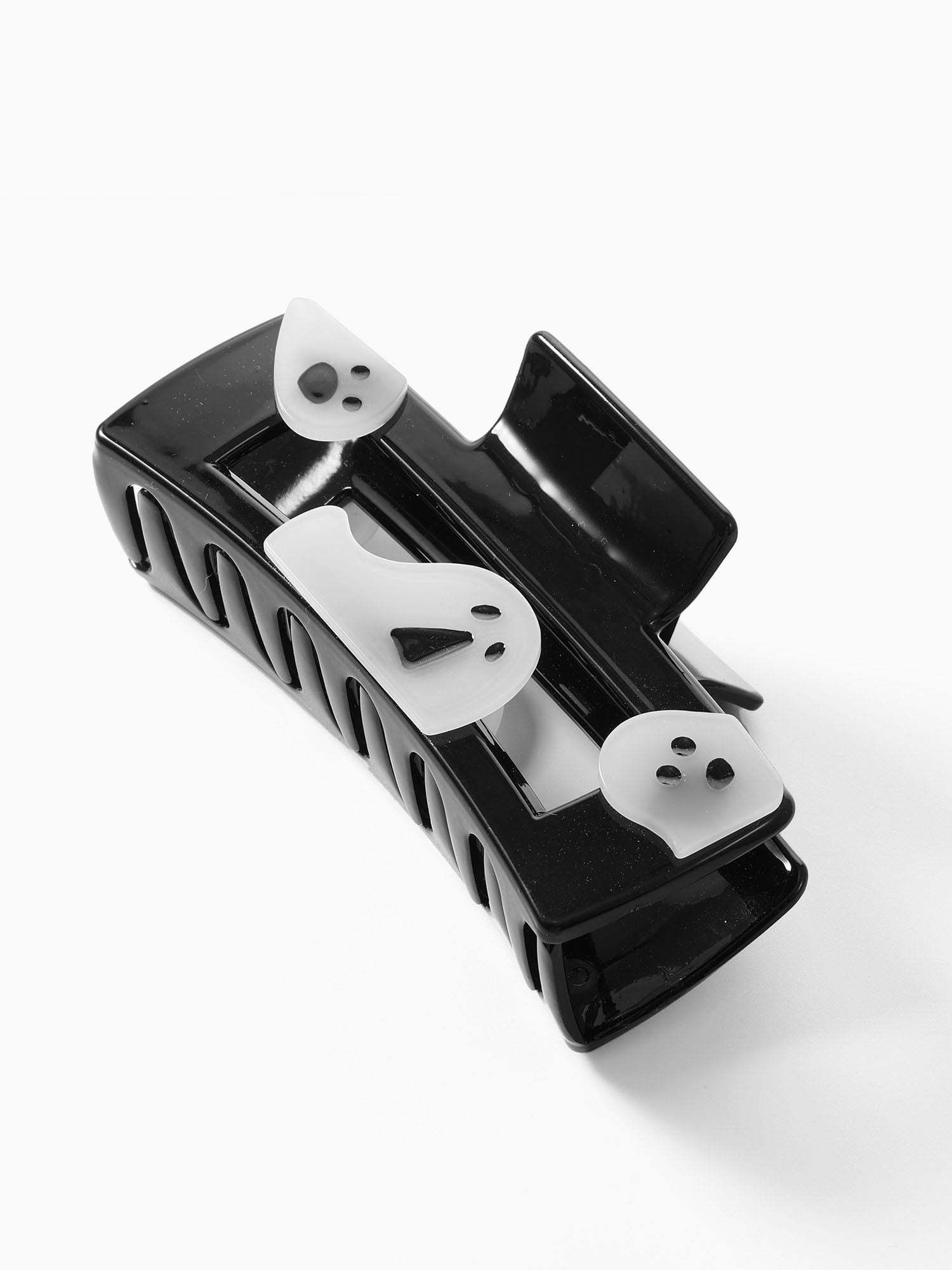 Way to Celebrate Halloween Women's Square Ghost Claw Clip, Multicolor, 1 Piece