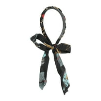 Unique Bargains 1 Pc Headband Ribbon Hair Accessories for Women Black