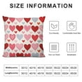 thumbnail image 6 of MLJA  Valentine's Day Pillow Cover Red Pink Heart Decoration Valentine Lumbar Throw Cushion Case for Bedroom Sofa Couch Home Decor, 6 of 6