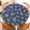 Fern, variant on Round Fitted Tablecloth with Elastic Edge for Up to 49"-52" Round Table, Waterproof Tablecover for Camping, Indoor, Outdoor, Holiday, Summer, Red Flower