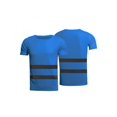 thumbnail image 1 of High Visibility T-Shirt with Short Sleeve, Reflective Strips, Blue, ANSI/ISEA Standards, L-XXL 1pc, 1 of 2