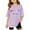 0-Light Purple1489, variant on Tiijoy Oversized T-Shirt for Girls Casual Lightweight Short Sleeve T Shirt Top, Sizes 3-14