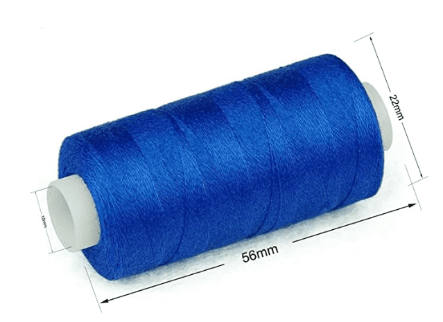 Simthread 6 White 6 Black 100% Cotton Sewing Thread 50s/3 for Quilting etc - 550 Yards Each Spool