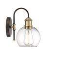 thumbnail image 4 of Trade Winds Lighting 1-Light Wall Sconce In Oil Rubbed Bronze With Brass Accents, 4 of 5