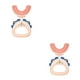 thumbnail image 3 of Guardurnaity Cepillos de manuales para niños pequeños en forma de U, herramienta de limpieza de de 360 grados, cepillos portátiles de silicona Tipo rosa 1 2Conjunto, 3 of 6