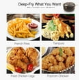 thumbnail image 3 of Japanese Tempura Deep Fryer Pot with Thermometer 2.3L/8inch- Nonstick Coating Frying Pot, Heatup Fast, Oil Fryer Perfect for COUPLES, 3 of 6