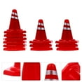 thumbnail image 3 of Traffic Roadblocks Set with 12pcs Red Plastic Cones for Decoration and Simulation Scene Model, 3 of 6