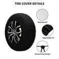 thumbnail image 2 of Rateoe Dachshund Dog And Flower Pattern Tire Cover Wheel Protectors Weatherproof Wheel Covers Universal Fit for Trailer Rv SUV Truck Camper Travel Trailers Accessories-17 inch, 2 of 6