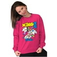 thumbnail image 4 of XOMG POP Bella in Clouds Cartoon Women Plus Size Sweatshirt Brisco Brands 2X, 4 of 5