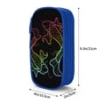 thumbnail image 4 of Large Storage Pencil Case, Rainbow Koi Fish Pattern with Zipper Large Capacity Pen Bag, 4 of 8