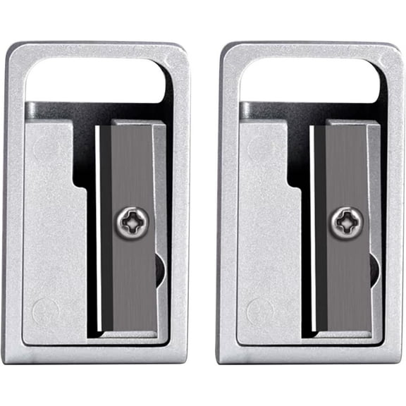 Zinc Alloy Pencil Sharpener WhiteSmoke 36x20x14mm