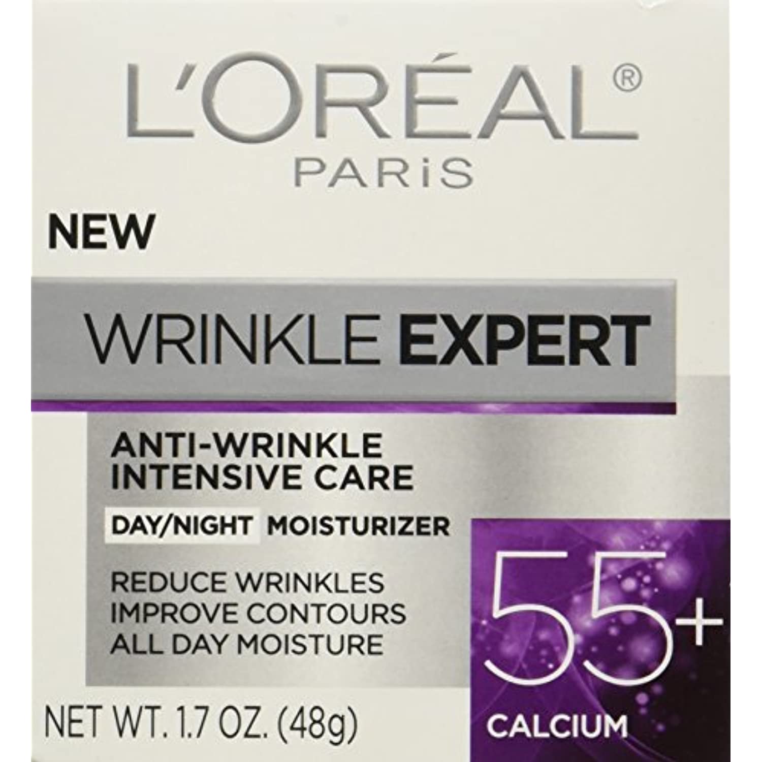 Loreal Paris Skincare Wrinkle Expert 55+ Anti-Aging Face Moisturizer With Calcium Non-Greasy Suitable For Sensitive Skin 1.7 Fl; Oz. - image 3 of 3