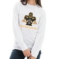 thumbnail image 3 of Oversized Work Hard Dream Big Graphic Design Unisex Ring Spun Cotton Premium Long Sleeve T-Shirt - White XL, 3 of 4
