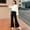 Black, variant on Women's Fashion Sequined Pants Stretch High Waisted Wide Leg Pants Solid Color Loose Pants Sparkly Holiday Carnival Party Dance Pants Womens Casual Pants Elastic Waist Business Casual Pants for Women