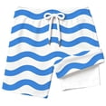 thumbnail image 3 of MEZZALL Children Boys Swimming Bottoms Swimwear Layer Swim Trunks With Wave Print And Pockets For Youth Lightweight Beach Shorts Cozy Swimwear, 3 of 3