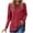 Red, variant on cfhntfmh Long Sleeve Shirts for Women Casual Crewneck Pullover Tops Loose Soft Side Slit Basic T-Shirts with Pockets