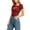 Wine, variant on Posijego Going out Tops for Women Crewneck Short Sleeve Summer Slim Classic T-Shirts Trendy Casual Shirts for Women