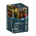 thumbnail image 5 of Hampton Bay Ambrose Black Flicker Flame Outdoor Solar Lantern with Integrated LED, 5 of 6