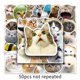 thumbnail image 3 of Lindos gatos, 50 pegatinas de emoticones, taza de agua para cuaderno, pegatinas de libros grandes, regalos de papelería, resistentes al agua, 3 of 5