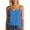 Sky Blue, variant on Long Cami Tank Tops for Women Built-in Bra Pads Sleeveless Design Soft Cotton Base Layer Vest for Daily Wear Yoga Underlayering Comfort Tops