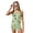 Avocado Pattern, variant on Pineapple Flowers Girls' Swim Shorts, Sleeveless Quick Dry Removable Pads Girls 2 Piece Tankini Bathing Suit for Pool Size 10-11 Year Old
