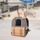 thumbnail image 5 of Bolsa de salida para perros y mascotas, mochila transpirable para gatos y mascotas, suministros para mascotas (naranja B) Sywqhk Libre de BPA, 5 of 7