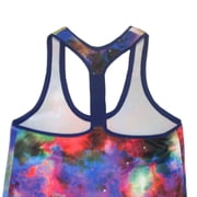 SO Junior Women's Tie-Dye Racerback Athletic Tank (Small)