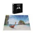 thumbnail image 3 of Ambesonne Tropical Jigsaw Puzzle Durable Cardboard, Exotic Beach Thailand, 1000 pcs, Fern Green Blue Cream, 3 of 5