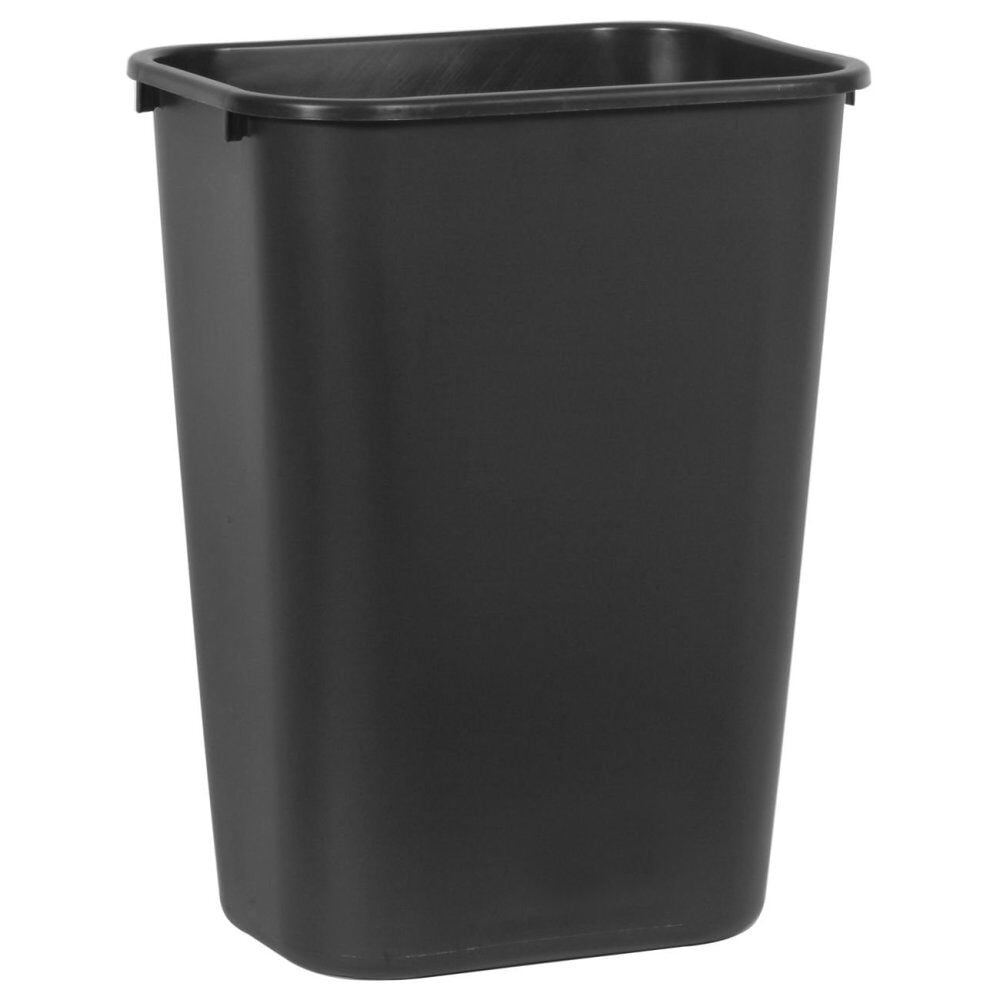 Rubbermaid 10.25 Gallon Plastic Office Trash Can, Black