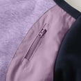thumbnail image 7 of Lenpel Girls Boys' Sweatshirts Cotton Long Sleeve Crew Neck Color Block Pullover Tops Toddler Casual Sweatshirts(Purple,2-3 Years), 7 of 7