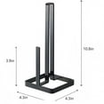 thumbnail image 6 of LZCKDPX Paper Towel Holder Countertop, Black Paper Towel Stand with Portable Design and Weighted Base, Stainless Steel Heavry Duty Paper Towel Roll Holder for Kitchen Bathroom,white, 6 of 7