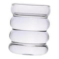 thumbnail image 4 of Tongina Ribbed Glass Cup, Wavy Glasses, Tableware, Beer Glasses, Iced Coffee Glasses for Milk, Mixed Drinks, Iced Coffee, Juice, 4 of 7