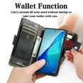 thumbnail image 2 of Case for TCL 20 S Cover Leather Wallet Folio Case Book Design Flip Magnetic Closure - Black, 2 of 5