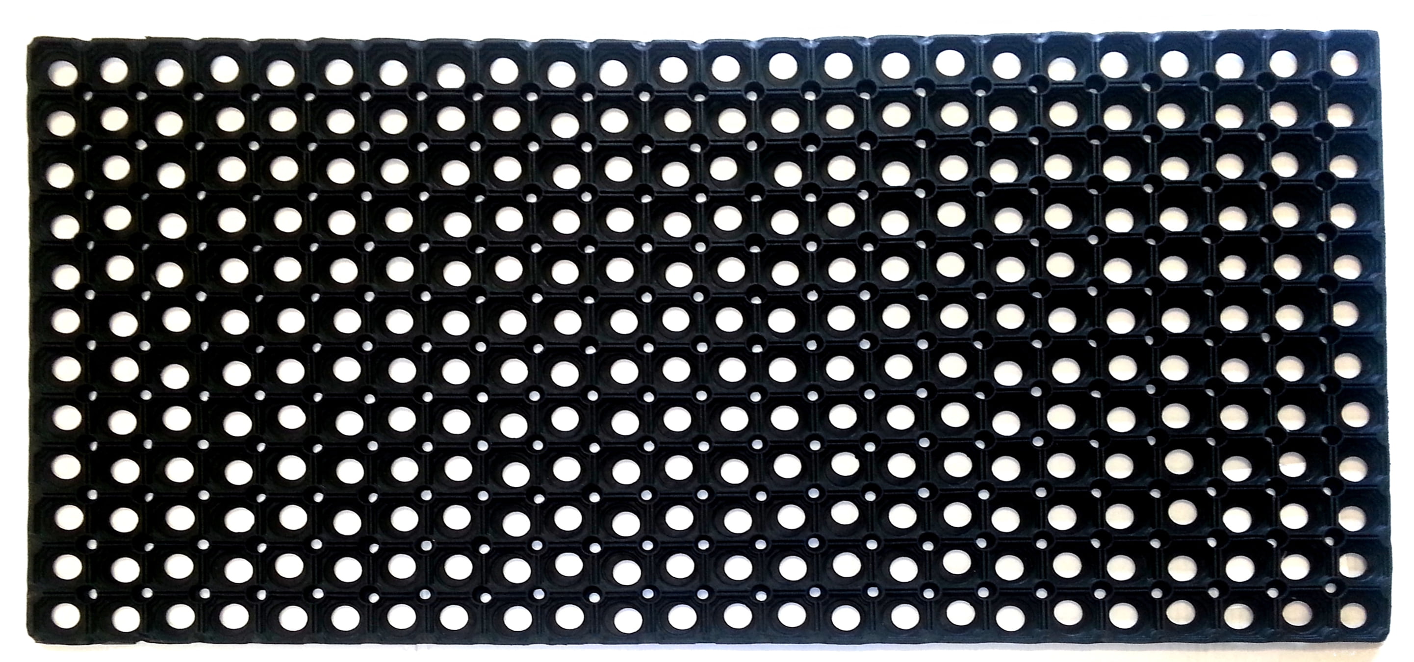 Black Rubber Heavy Duty Mats Hollow Secure Warehouse Outdoor Event Flooring NEW 
