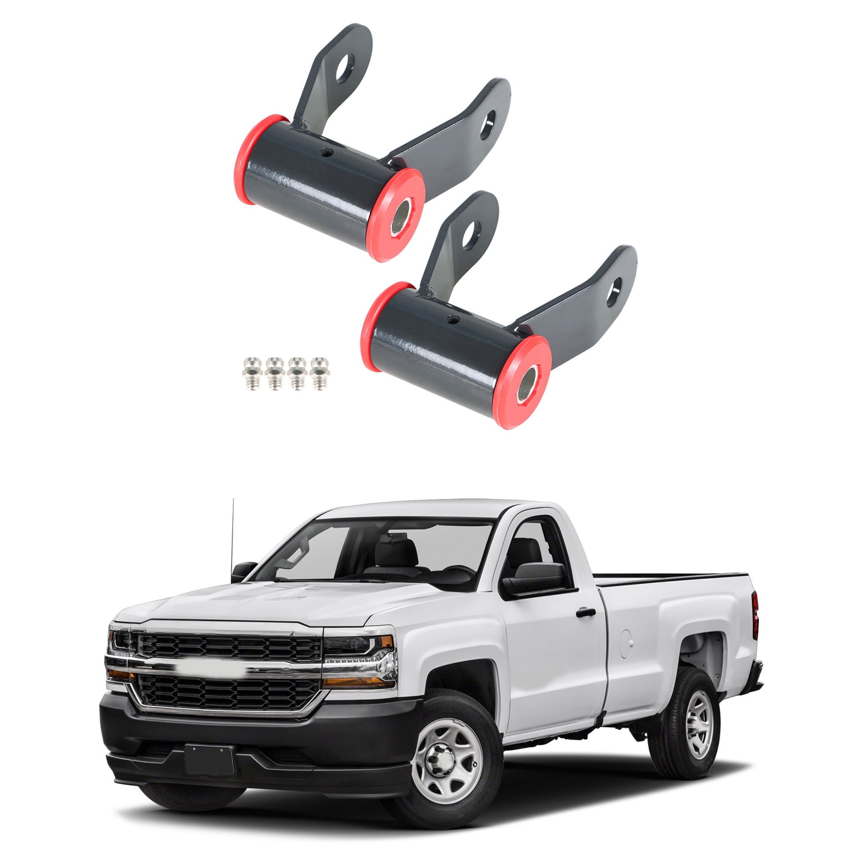 Labwork For 1988-2018 GMC Sierra 1500 Chevy Silverado 1500 Shackles 1" Rear Lift Kit