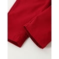 thumbnail image 4 of WESIDOM Toddler Infant Boy Formal Clothes Tuxedo Outfits Suspender Pants Cotton Fabric 0-18M 4pcs, 4 of 12