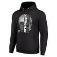 thumbnail image 2 of Men's Starter Black Pittsburgh Penguins Half Helmet Fleece Pullover Hoodie, 2 of 3