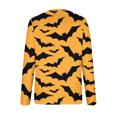 thumbnail image 4 of 50 % de Rabais Liquidation Chandail Surdimensionné pour Femmes 2023 Classique Imprimé d'Halloween Col Rond Manches Longues Chandail Ample, 4 of 4