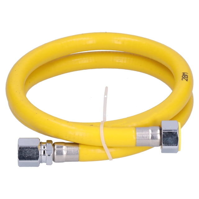 Gas Hose, Cold Working and Stamping Performance Fuel Line Flexibility Easy to Install Dryer Gas Hose Stainless Steel Liquefied Gas Line Pipe for Home Kitchen