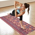 thumbnail image 6 of Colorful Geometric Pattern Hot Yoga Mat Towel Non Slip for Hot Yoga - Quick-Drying Yoga Mat Cover with 4 Corner Pockets with Travel Bag - Hot Yoga Towel Non Slip Grip Moisture Wicking Sweat 70"x26", 6 of 6